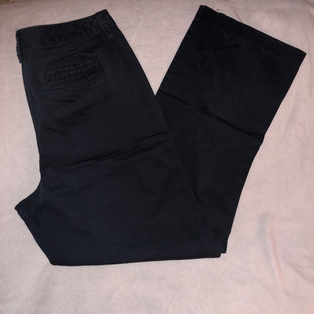 Talbots 98% cotton black chinos - Picture 2 of 4